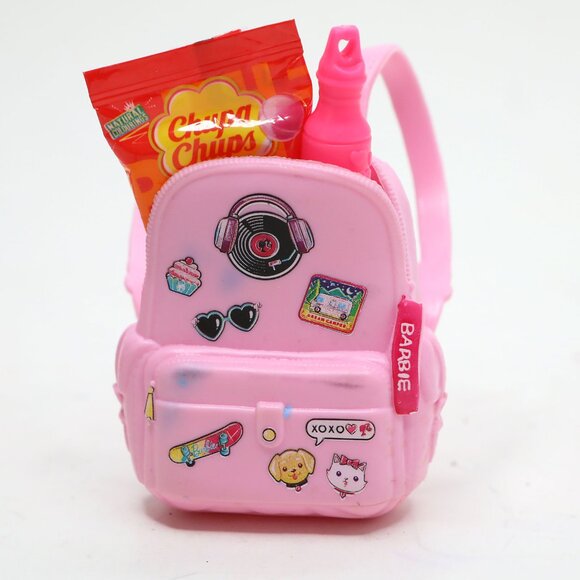 Barbie Pink Fashionistas Doll Travel Set: Luggage Suitcase & Sticker Backpack - Picture 4 of 9